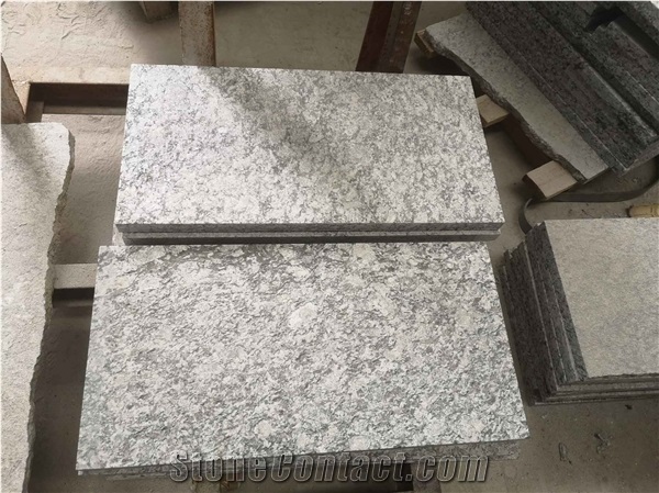 Chinese Sea Wave,Spray White Flamed&Brushed,Wave White Pavers
