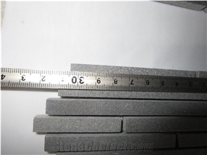 Linear Strips,Chinese Andesite Mosaic,Black Decoration