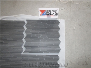 Linear Strips,Chinese Andesite Mosaic,Black Decoration