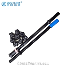 R25 Thread Shank End Rod with Button Bits & Coupling Sleeve
