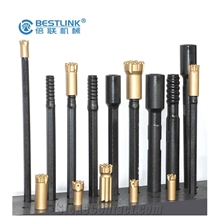 R25 Thread Shank End Rod with Button Bits & Coupling Sleeve