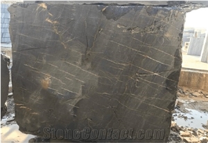 Golden Black Marble Blocks