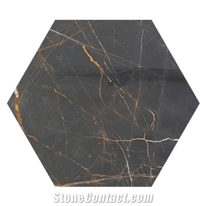 Golden Black Marble Tiles & Slabs