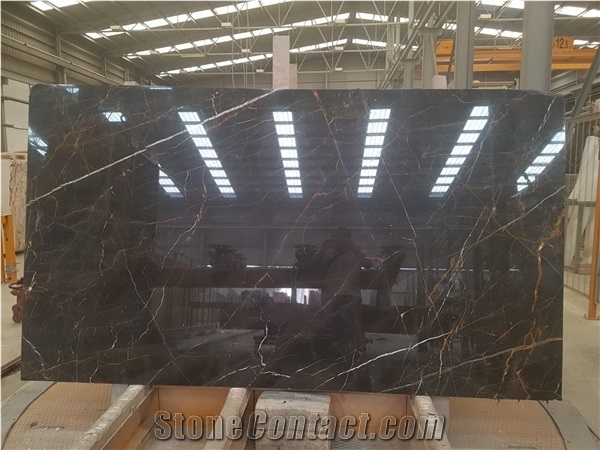 Golden Black Marble Tiles & Slabs