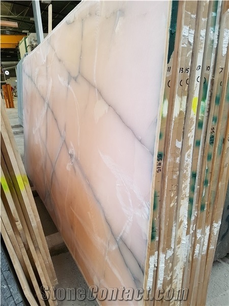 Pink Onyx Tiles & Slabs