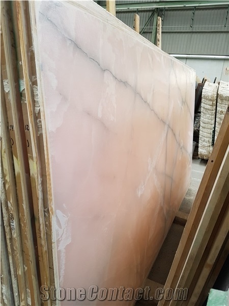 Pink Onyx Tiles & Slabs