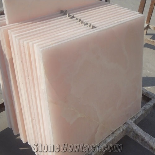 Pink Onyx Tiles & Slabs