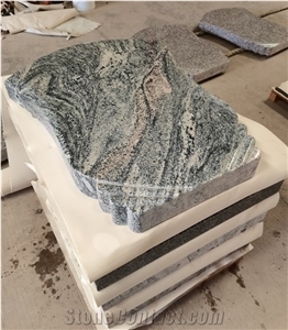 Juparana Colombo Granite Headstones Gravestone