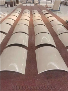 Natural Beige Marble Curved Column Claddings Panels