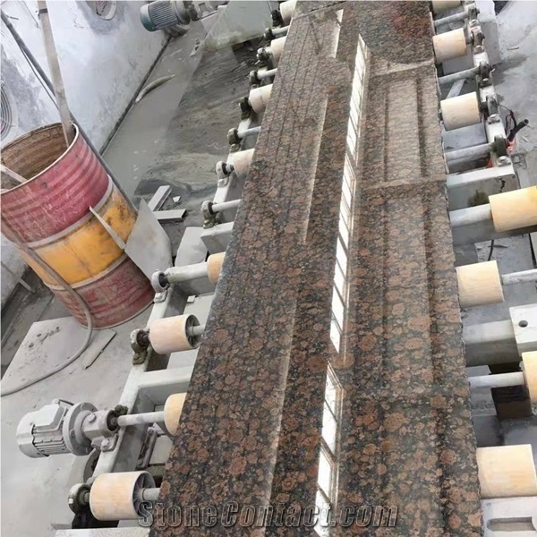Polished Lundhs Baltic Brown Granite Countertops Slabs Tiles