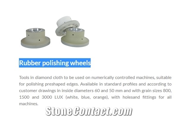 Rubber Edge Polishing Wheels