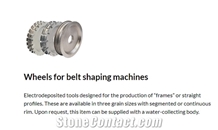 Segmented Wheels for Belt Shaping Machines