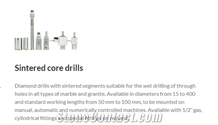 Sintered Core Drills, Diamond Core Bits