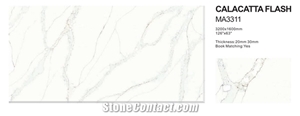 Calacatta Flash Ma3311 Quartz Tiles