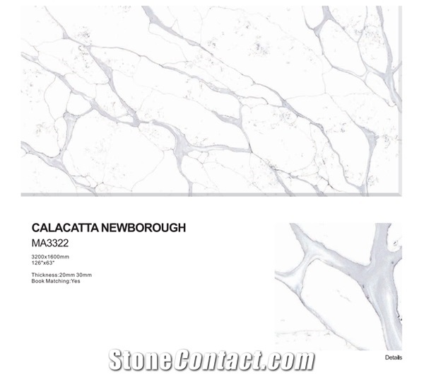 Calacatta Newborough Ma3322 Quartz