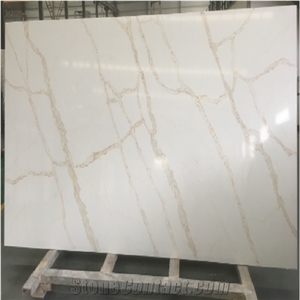Artificial Stone Quartz Slab Calacatta Gold