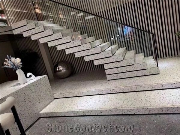 Black Grey White Beige Cement Tile Terrazzo Tiles