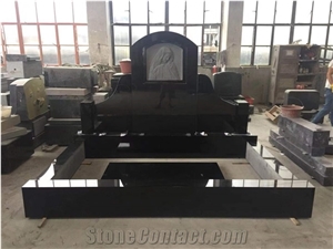 Black Tombstone Monument Stone Headstone Gravestone