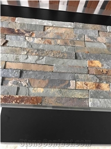 Rustic Yellow Slate Culture Stone Wall Panels