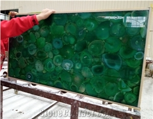 Natural Semi Precious Stone Semiprecious Stone Green Color Gemstone Slabs