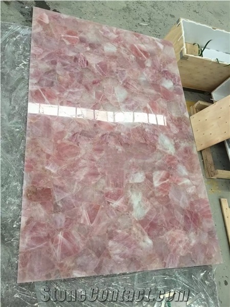 Pink Semiprecious Stone Slabs,Pink Agate Stone Gemstone Slabs