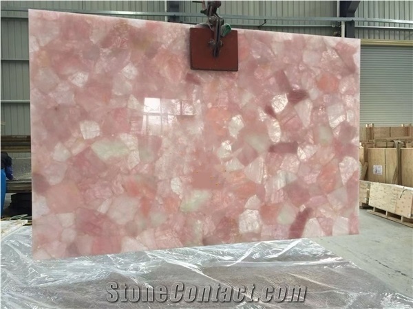 Pink Semiprecious Stone Slabs,Pink Agate Stone Gemstone Slabs