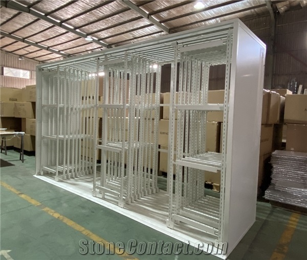 Stone Ceramic Tile Sliding Adjustable Display Rack