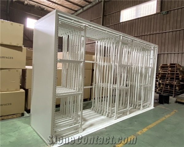Stone Ceramic Tile Sliding Adjustable Display Rack