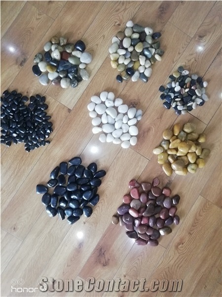 Black,White,Yellow,Red,Mix Color Polished Pebble Stone China