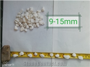 Snow White Pebble Crushed Tumbled Dolomite