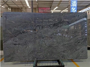 Brazil Shangri-La Grey Quartzite Polished Slabs & Tiles