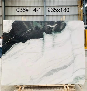 China Panda White Marble Polished Tiles & Big Slabs