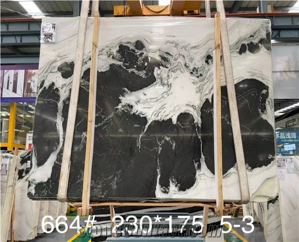 China Panda White Marble Polished Tiles & Wall Cladding
