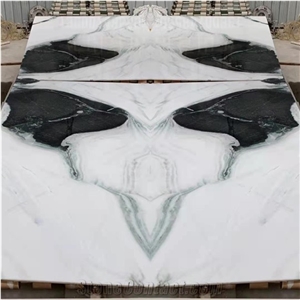 China Panda White Marble Polished Wall Tiles & Big Slabs