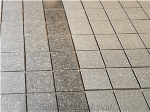 China Zijiang White Grey Flamed Granite Tiles