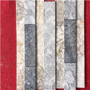 Gold Marble Wall Cladding Panels, Ledge Stone Wall Panels