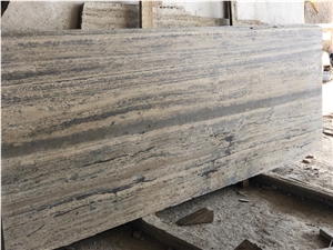 Roman Travertine Silver Alga Longarina Travertine Blocks