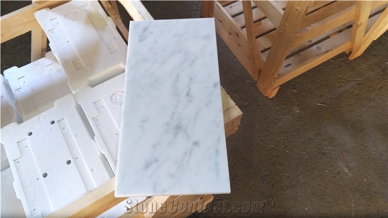 Bianco Carrara Gioia Venatino 305X152x10 Mm / 12"X6"X3/8" Bianco Carrara Gioia Venatino 305X152x10 Mm / 12"X6"X3/8"