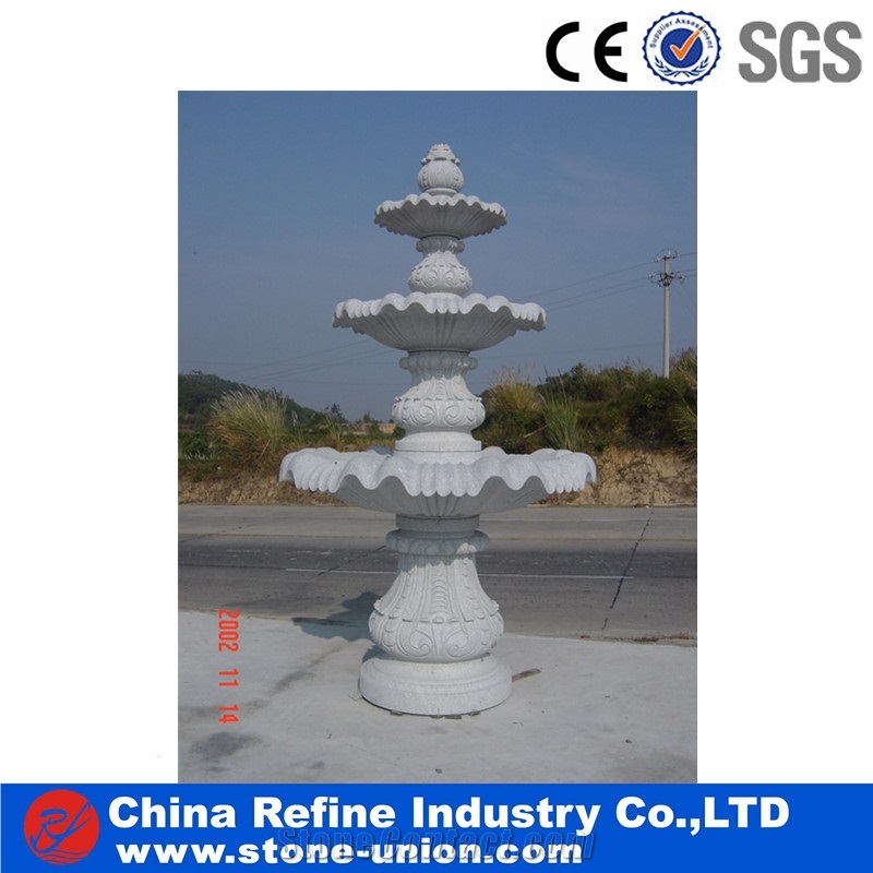 Angel White Marble Hand Carving Stone Statue Fountains