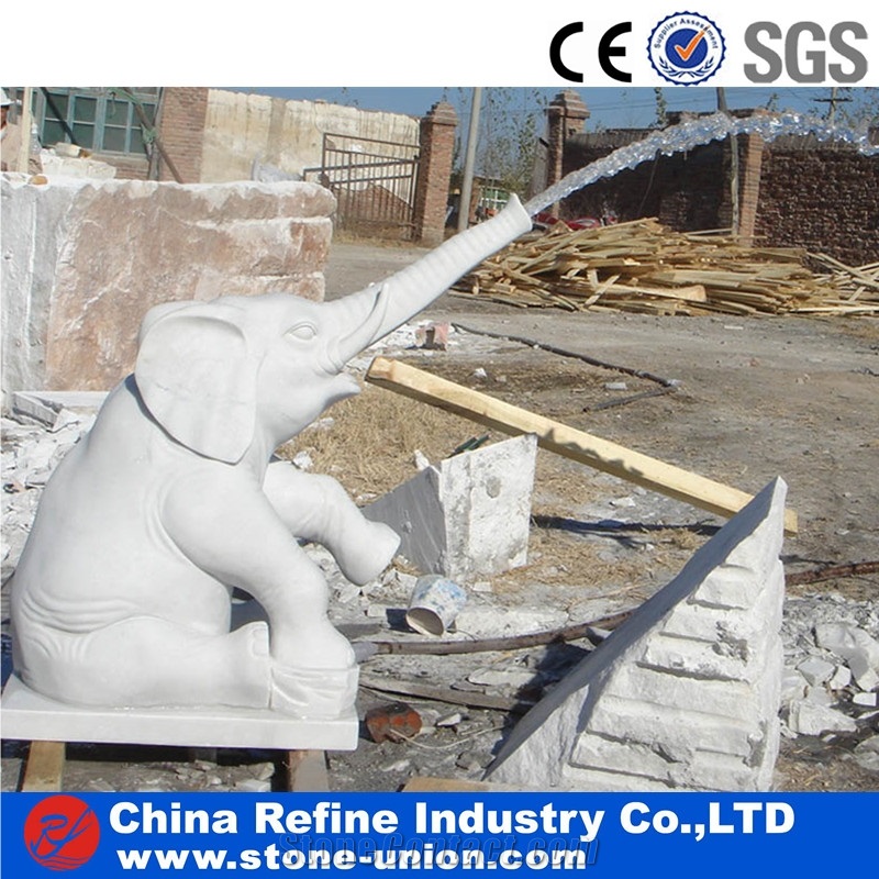 Angel White Marble Hand Carving Stone Statue Fountains