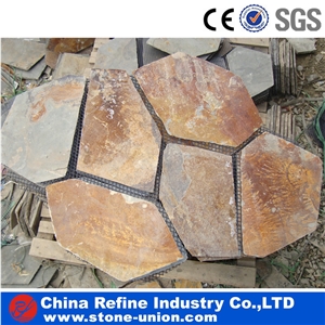 Cheap Rusty Crazy Irregular Shaped Paving Flagstone