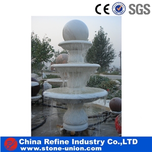 Chinese Marble Rolling Sphere Ball Polished Garden Fountains
