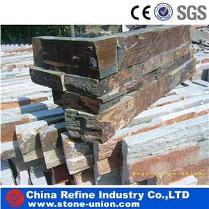 Chinese Rusty Slate Culture Stone,Brown Color Ledge Stone Chinese Rusty Slate Culture Stone,Brown Color Ledge Stone