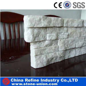 Crystal White Quartzite Culture Stone,Wall Cladding Panel