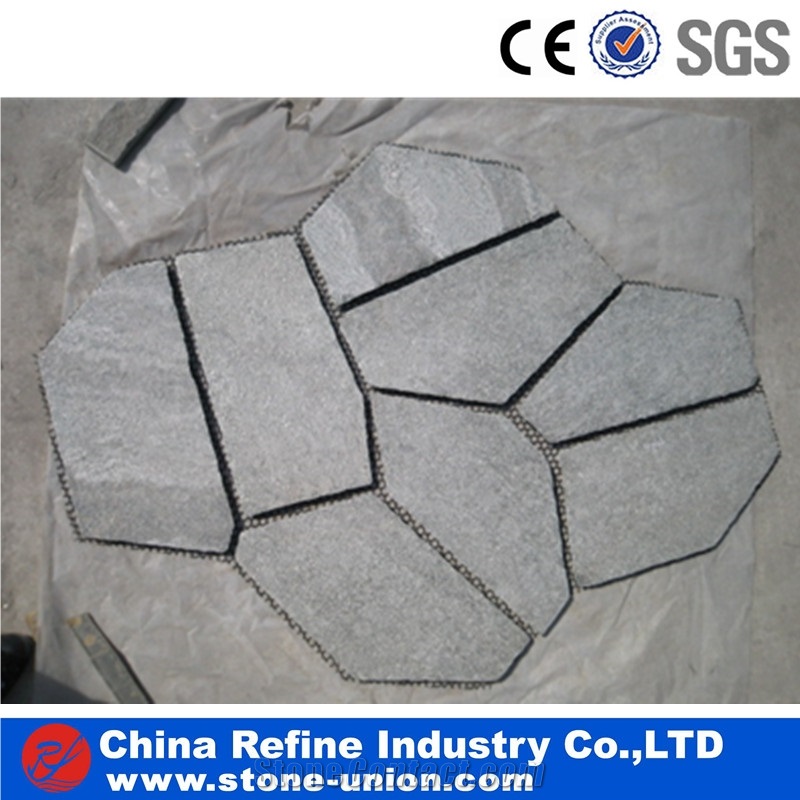 Golden Yellow Wooden Slate Paving Flagstone Covering Tiles