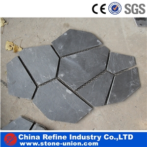 Grey Slate Flagstone Paving,Natural Exterior Flooring Tiles