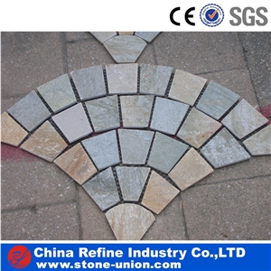 P014 Multi Color Natural Slate Road Walkway Garden Flooring
