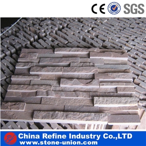 Pink Quartzite Flat Stacked Culture Stone,Stacked Stone