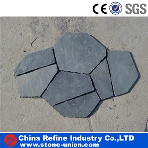 Pink Sandstone Pavers On Mesh,Random Flagstone Paving Stone