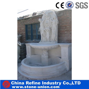 Pure White Human Women Statue & Figure Sculpture Fountains